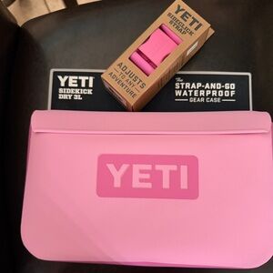 YETI Power Pink Sidekick  3L Waterproof Gear Case & Sideclick Strap - Last Set